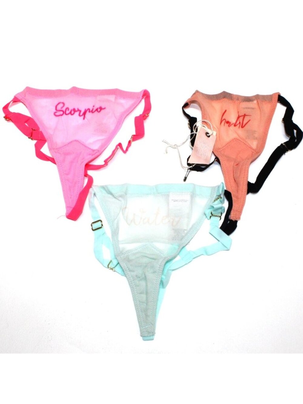 We Are HAH Zodiac Thong Panty 3-Pack (OS) Scorpio 64947ZK